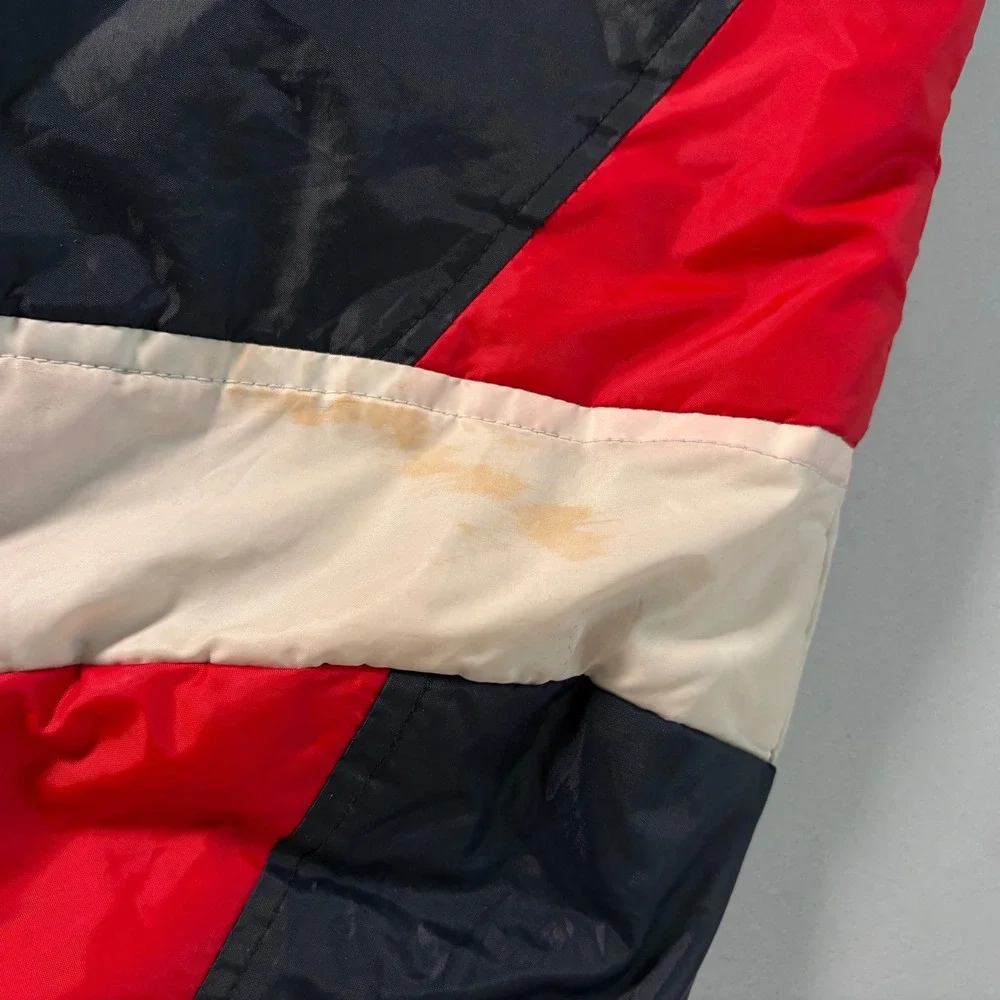 Vintage Little Laura of California Cruz Azul Soccer Jacket Navy Red Hooded Parka